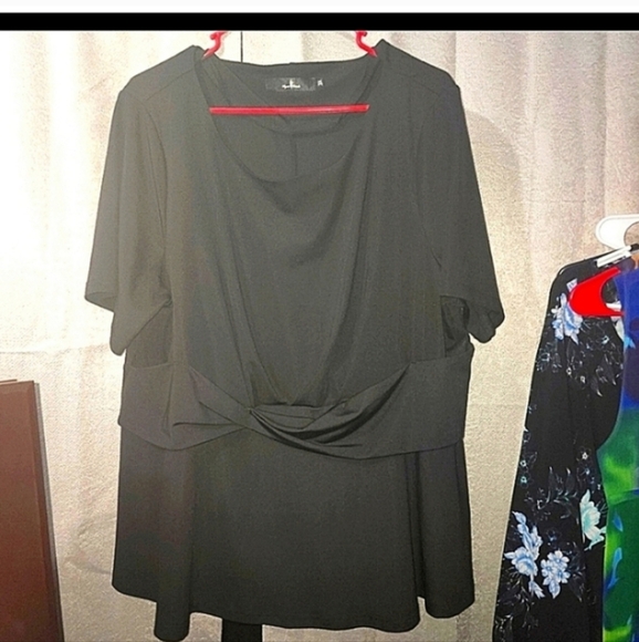 🍁🍂Curvy sense 3x black blouse - Picture 2 of 3